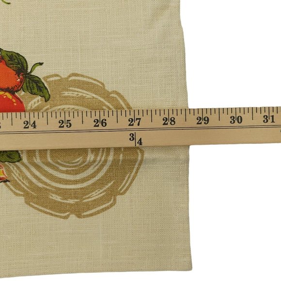 Parisian Prints Tea Towel Fruit Grapes Pears Apples All Pure Linen NOS USA Made - Picture 6 of 7